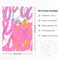 Bright Pink Pictures Wall Art Abstract Colorful Canvas Wall Decor Modern Graffiti Wall Art Preppy Line Poster Orange Trendy Prints Painting Pink Abstract Artwork for Room 16x24 Inch Unframed Set of 3